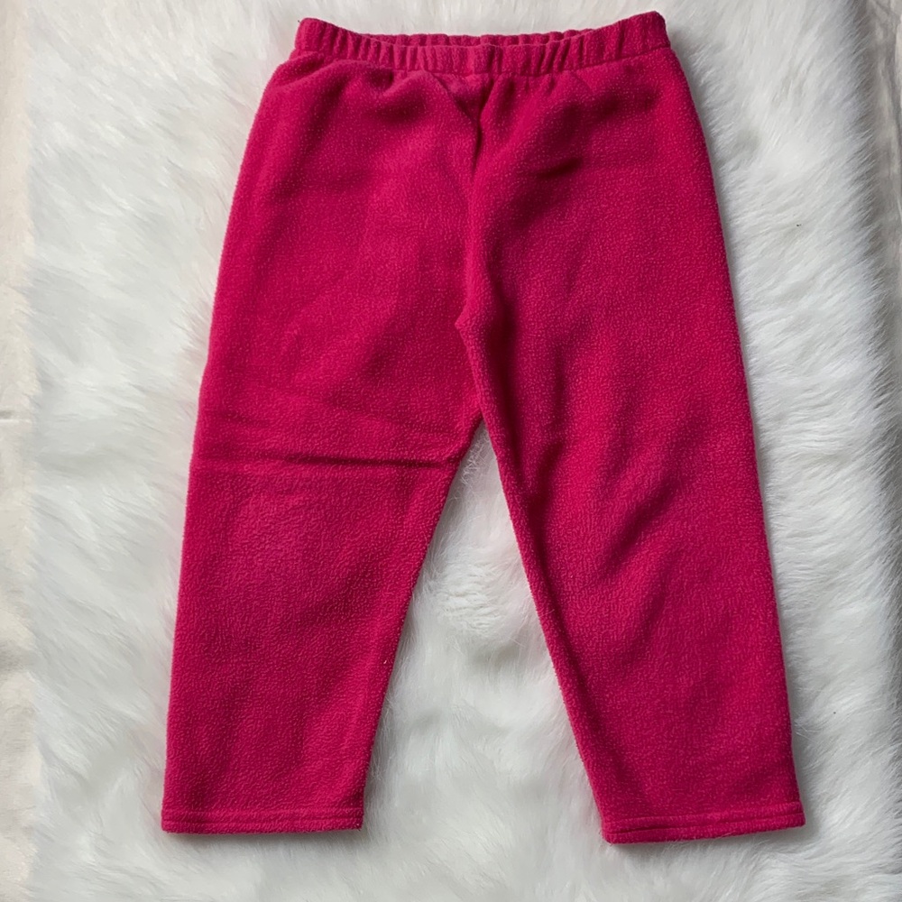 Vibrant Pink Kids Fleece Leggings